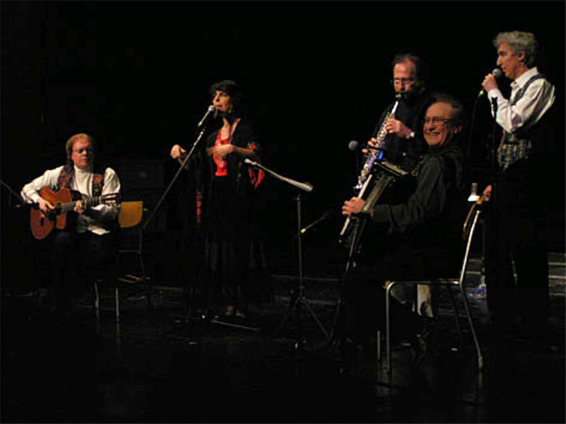 Pierre Benichou, Hélène Engel, Michel Borzykowski, Micha Nisimov & Jacques Grober à Genève, 22 X 03 (1)